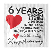 6 Years Anniversary Condoms: 6-Pack - A1006