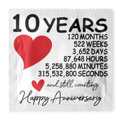 10 Years Anniversary Condoms: 6-Pack - A1010