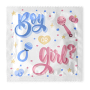 Boy or Girl Rattles Condoms: 6-Pack - C1004