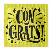 Congrats Yellow Condoms: 6-Pack - C1008
