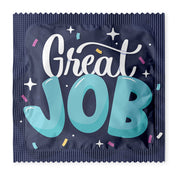 Great Job - Bubbly Blue Condoms: 6-Pack - C1016