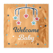 Welcome Baby Mobile Hanger Condoms: 6-Pack - C1019