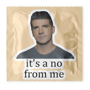 It's a No From Me Condoms: 6-Pack - ME1053