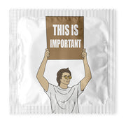 Sign Guy - This Is Important Condoms: 6-Pack - ME1091