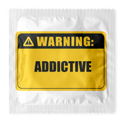 Warning Addictive Condoms: 6-Pack - ME1104