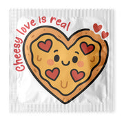 Cheesy Love Is Real Condoms: 6-Pack - R1003