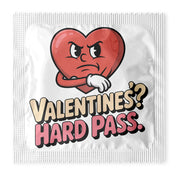 Valentines Hard Pass Condoms: 6-Pack - R1027
