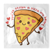 You've Stolen a Pizza My Heart Condoms: 6-Pack - R1050