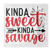 Kinda Sweet, Kinda Savage Condoms: 6-Pack - V1012