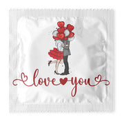 Love You Balloons Couple Condoms: 6-Pack - V1022