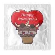 Valentine Cows Condoms: 6-Pack - V1031