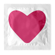 Red Heart Condoms: 6-Pack - W1024